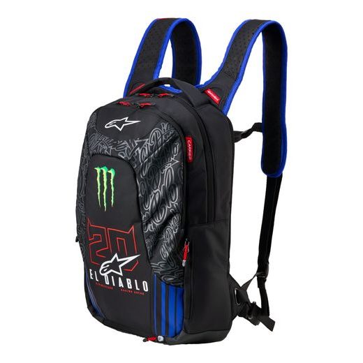 ALPINESTARS CITY HUNTER V2 FQ20 MONSTER KOLEKCIA – BATOH NA MOTORKU (MOTOCYKLOVÝ RUKSAK) (ČIERNA/ČERVENÁ FLUO/MODRÁ/ZELENÁ, OBJEM 22 L) 2026