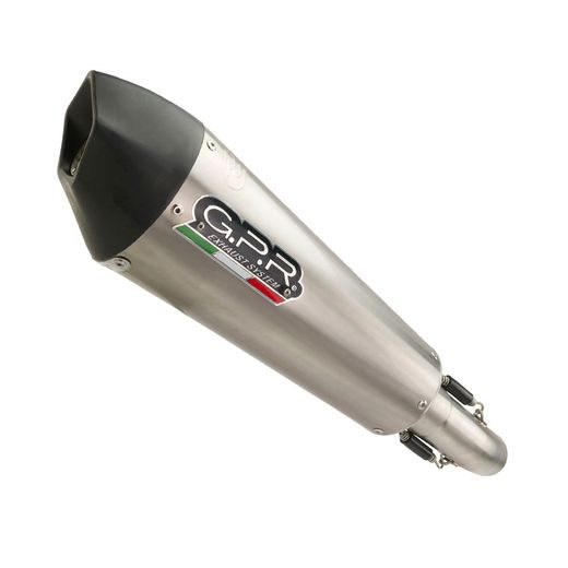 SLIP-ON EXHAUST GPR GP EVO4 E5.VO.1.GPAN.TO BRUSHED TITANIUM INCLUDING REMOVABLE DB KILLER AND LINK PIPE