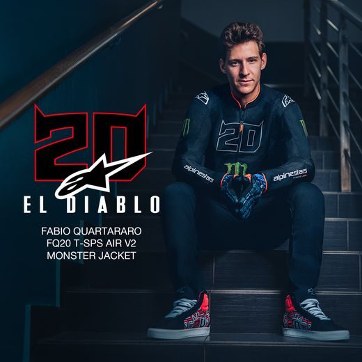 ALPINESTARS T-SPS AIR V2 MONSTER FQ20 KOLEKCIA – MOTOCYKLOVÁ BUNDA NA CESTNÚ JAZDU (ČIERNA/BIELA) 2026