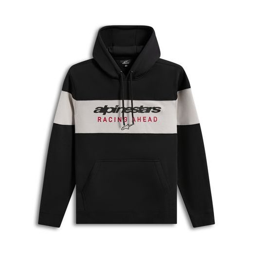ALPINESTARS CUBIC HOODIE – VOĽNOČASOVÁ MOTO MIKINA (ČIERNA/SIVÁ)