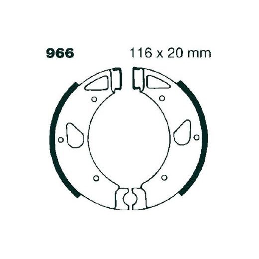 BRZDOVÉ ČEĽUSTE -SADA EBC 966