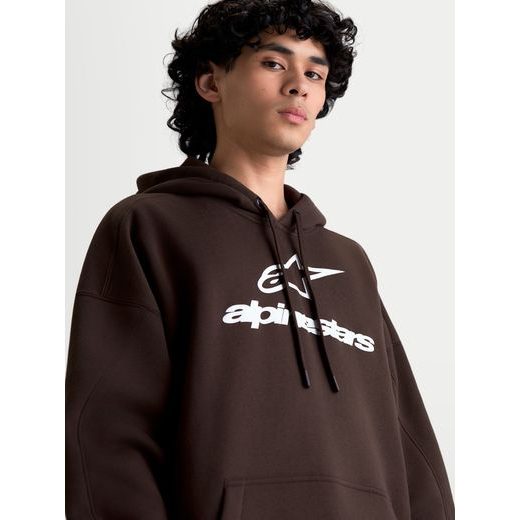 ALPINESTARS PRELUDE OVERSIZED HOODIE – VOĽNOČASOVÁ MOTO MIKINA (HNEDÁ)