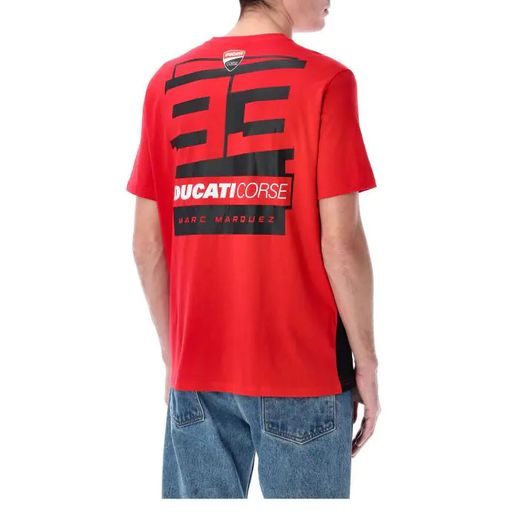 TRIČKO MARC MARQUEZ - DUCATI CORSE, (ČERVENÁ, ČIERNA)