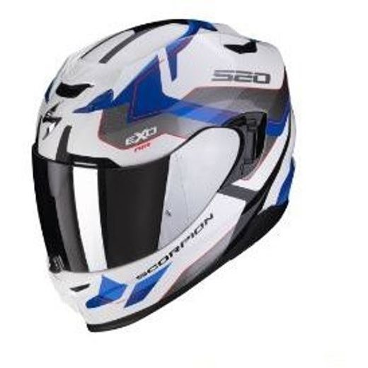 SCORPION PRILBA NA MOTOCYKEL EXO-520 EVO AIR ELAN, BIELA/MODRÁ