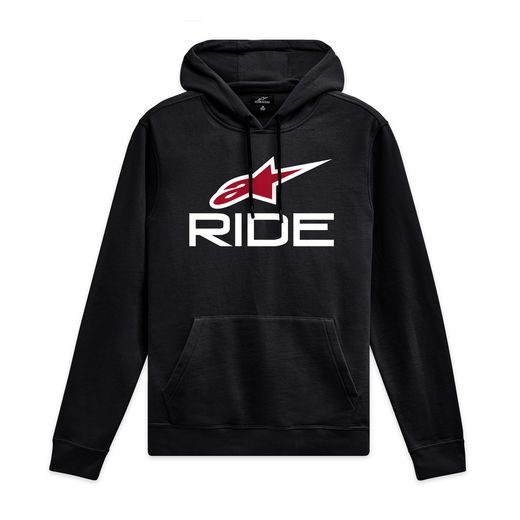 ALPINESTARS RIDE 4.0 – VOĽNOČASOVÁ MOTO MIKINA (ČIERNA/BIELA/ČERVENÁ)