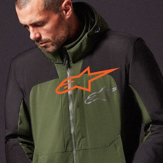 BUNDA STRATOS 2 TECHSHELL DRYSTAR 2022, ALPINESTARS (ZELENÁ/ČERNÁ)