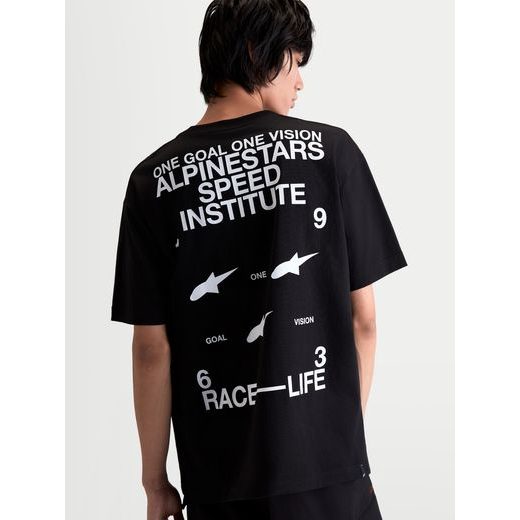 ALPINESTARS INSTITUTE OVERSIZED CSF – VOĽNOČASOVÉ MOTO TRIČKO (ČIERNA)