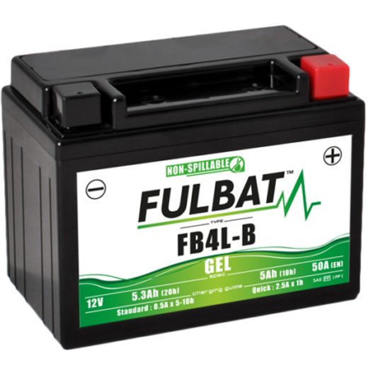 GELOVÝ AKUMULÁTOR FULBAT FB4L-B GEL (HIGH CAPACITY) (YB4L-B GEL)