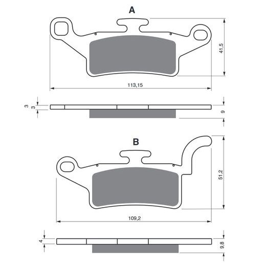 BRZDOVÉ OBLOŽENIE GOLDFREN 330 S33 STREET FRONT