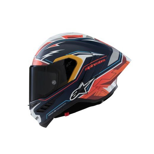 PŘILBA SUPERTECH R10 LIMITOVANÁ EDICE PEDRO ACOSTA, ALPINESTARS (MODRÁ/ČERVENÁ/BÍLÁ MATNÁ) 2025