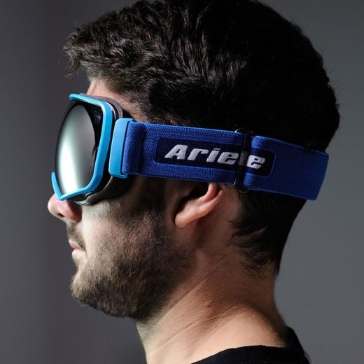 OKULIARE ARIETE PANORAMA 14900-AMS MIRRORED LENS BLUE MELANGE STRAP