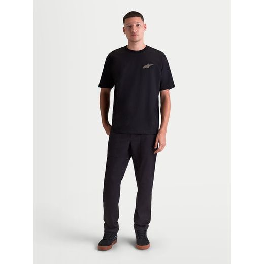 ALPINESTARS CHECKBACK OVERSIZED CSF – VOĽNOČASOVÉ MOTO TRIČKO (ČIERNA)