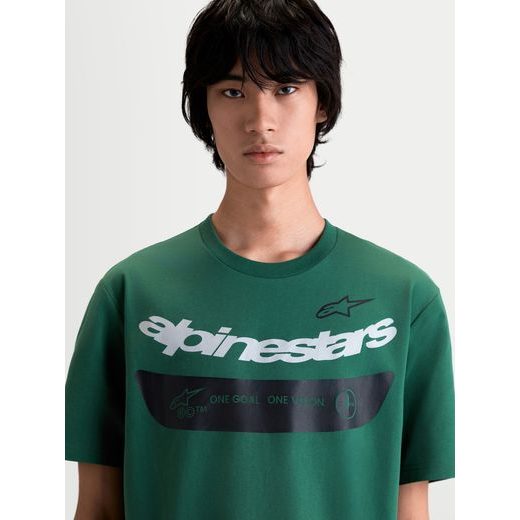 ALPINESTARS SINGULAR CSF – VOĽNOČASOVÉ MOTO TRIČKO (ZELENÁ)