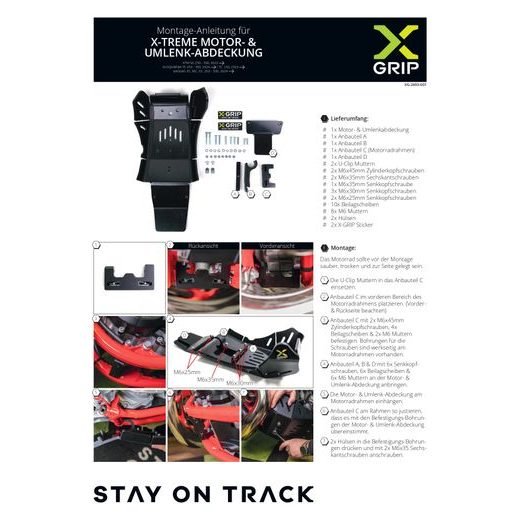 X-GRIP X-TREME – KRYT MOTORA A PREPÁKOVANIA, ČIERNY – GASGAS EC 250 (2024–2025) A ĎALŠIE