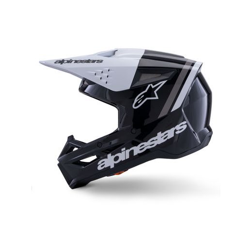 PRILBA S-M3 RADIUM, ALPINESTARS (ČERNÁ/BÍLÁ/ŠEDÁ) 2026