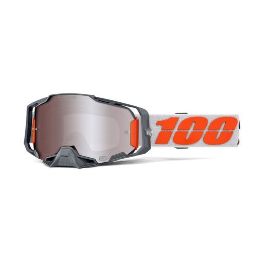 100% ARMEGA SILVER – MOTOKROSOVÉ OKULIARE (STRIEBORNÉ SKLO HIPER)