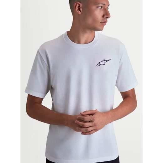 ALPINESTARS COMBO BACK CSF – VOĽNOČASOVÉ MOTO TRIČKO (BIELA/ČIERNA)