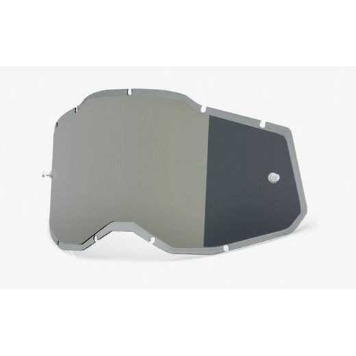 PLEXI INJECTED RACECRAFT 2/ACCURI 2/STRATA 2, 100% (STRIEBORNÉ CHRÓM, ANTI-FOG)