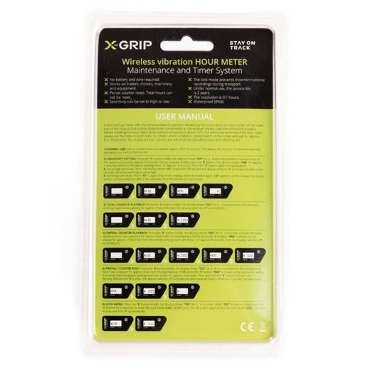 VIBRAČNÝ MERAČ MOTOHODÍN X-GRIP – ČIERNA