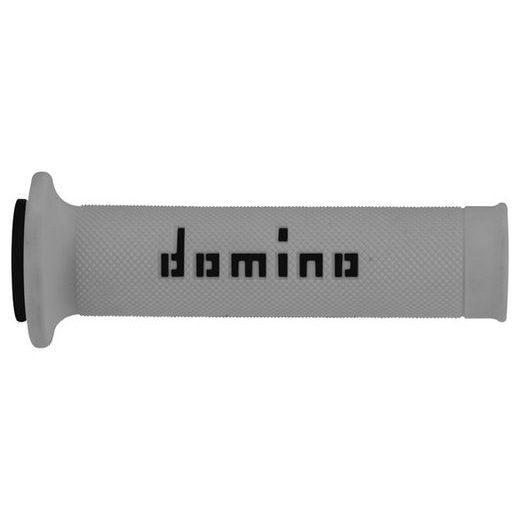 GRIPY A010 (ROAD) DĹŽKA 120 + 125 MM, DOMINO (ŠEDO-ČERNÉ)