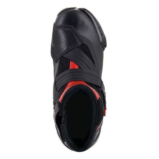 TOPÁNKY SMX-1 R VENTED 2022, ALPINESTARS (ČERNÁ/ČERVENÁ, PERFOROVANÁ OBŠÍVKA)