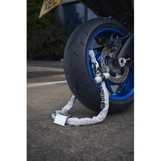 REŤAZOVÝ ZÁMOK NA MOTOCYKL HD - LIMITOVANÁ EDICE, OXFORD (SIVÝ, DĹŽKA 1.5 M)