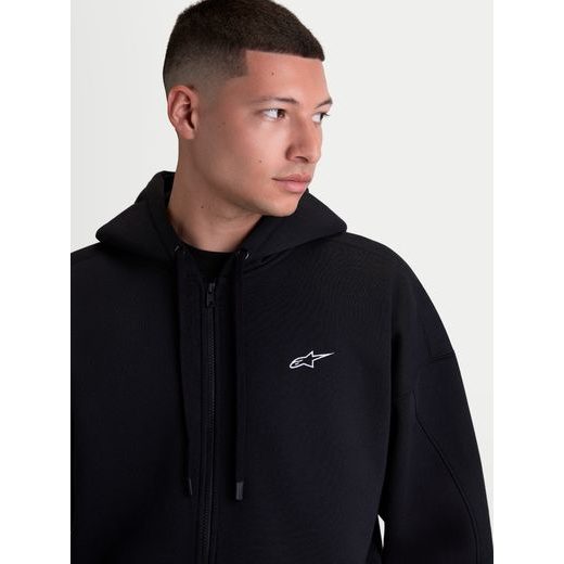 ALPINESTARS PIONEER OVERSIZED HOODIE – VOĽNOČASOVÁ MOTO MIKINA (ČIERNA)