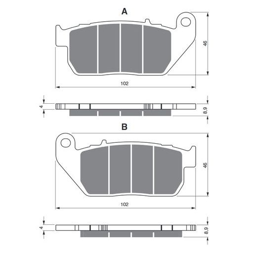 BRZDOVÉ OBLOŽENIE GOLDFREN 272 S3