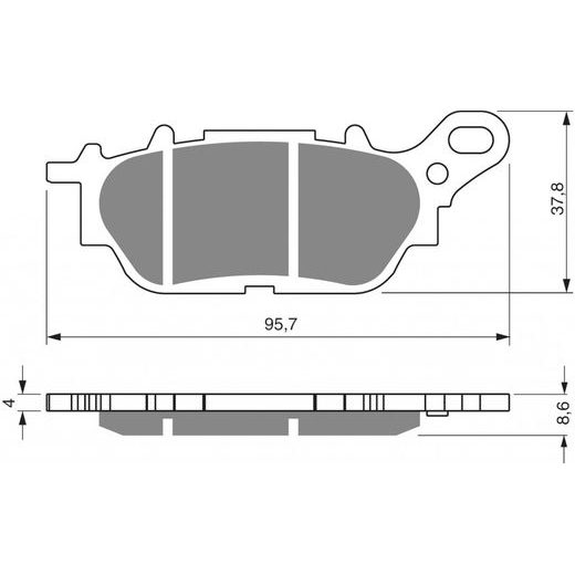 BRZDOVÉ OBLOŽENIE GOLDFREN 264 S33 STREET