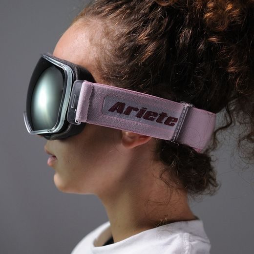 OKULIARE ARIETE PANORAMA 14900-PMS MIRRORED LENS PINK MELANGE STRAP