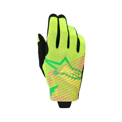 ALPINESTARS RADAR PRO – MOTOKROSOVÉ RUKAVICE NA MX A ENDURO (ZELENÁ/ŽLTÁ FLUO/RUŽOVÁ FLUO) 2026