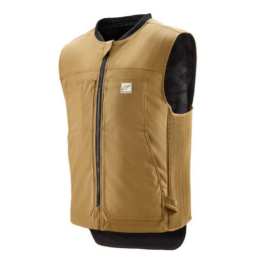 ALPINESTARS AIRBAGOVÁ VESTA TECH-AIR®3 CANVAS SYSTÉM – AIRBAGOVÝ SYSTÉM NA MOTORKU (BÉŽOVÁ) 2025