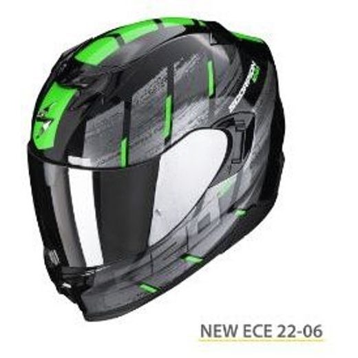 SCORPION PRILBA NA MOTOCYKEL EXO-520 EVO AIR MAHA, ČIERNA/ZELENÁ
