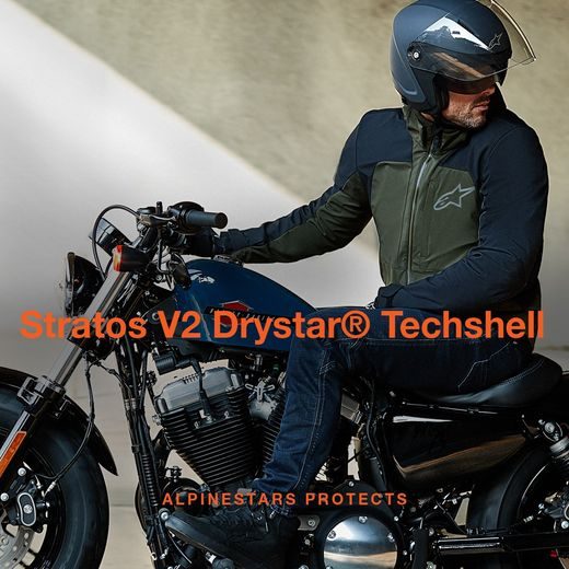 BUNDA STRATOS 2 TECHSHELL DRYSTAR 2022, ALPINESTARS (ZELENÁ/ČERNÁ)