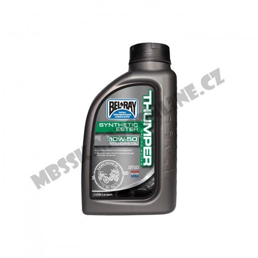 MOTOROVÝ OLEJ BEL-RAY THUMPER RACING WORKS SYNTHETIC ESTER 4T 10W-50 1 L