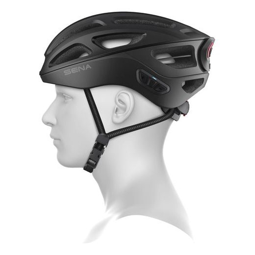 CYKLO PRILBA S HEADSETOM R1 EVO, SENA (MATNÁ ČIERNA)