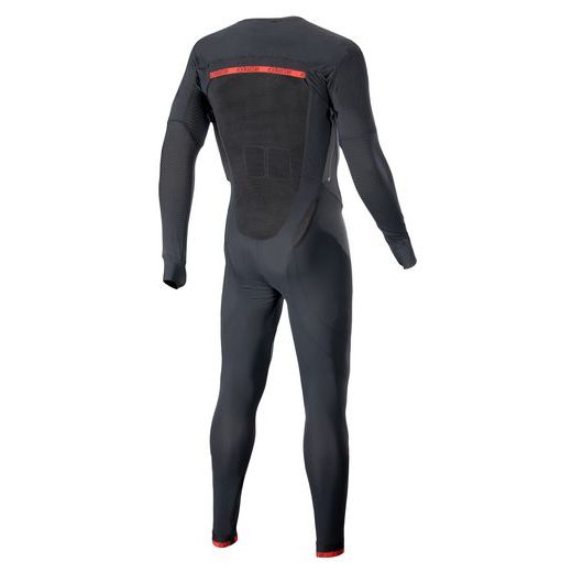 VNĚJŠÍ VRSTVA AIRBAGOVÉ VESTY TECH-AIR®10, ALPINESTARS (ČERNÁ/ČERVENÁ/ŠEDÁ, PROVEDENÍ S DLOUHÝMI NOHAVICEMI)