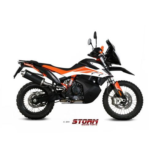 KONCOVKA VÝFUKU STORM OVAL KT.021.LX2B OCEĽOVO ČIERNA