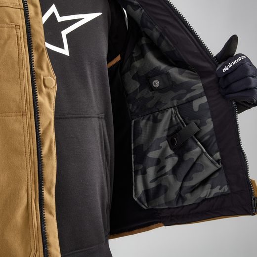 ALPINESTARS AIRBAGOVÁ VESTA TECH-AIR®3 CANVAS SYSTÉM – AIRBAGOVÝ SYSTÉM NA MOTORKU (BÉŽOVÁ) 2025