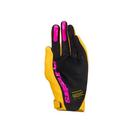 ALPINESTARS SUPERTECH MX – MOTOKROSOVÉ RUKAVICE NA MX A ENDURO (ZLATÁ/ČIERNA/RUŽOVÁ FLUO) 2026