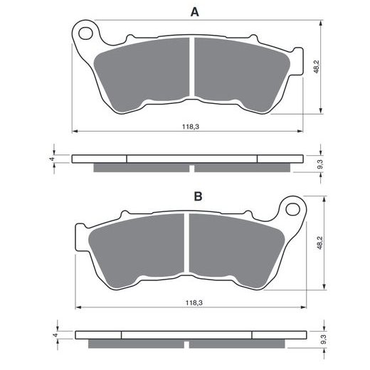 BRZDOVÉ OBLOŽENIE GOLDFREN 359 S3