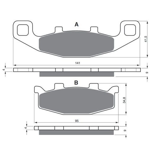 BRZDOVÉ OBLOŽENIE GOLDFREN 013 AD