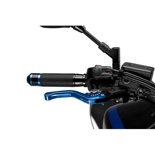 PÁČKA BRZDY BEZ ADAPTÉRA PUIG 130AP KRÁTKE MODRO/STRIEBORNÝ