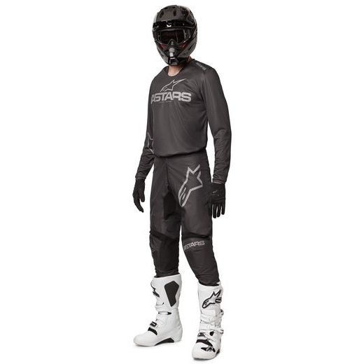 NOHAVICE FLUID GRAPHITE 2022, ALPINESTARS (ČERNÁ/TMAVĚ ŠEDÁ)