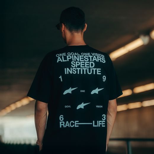 ALPINESTARS INSTITUTE OVERSIZED CSF – VOĽNOČASOVÉ MOTO TRIČKO (ČIERNA)