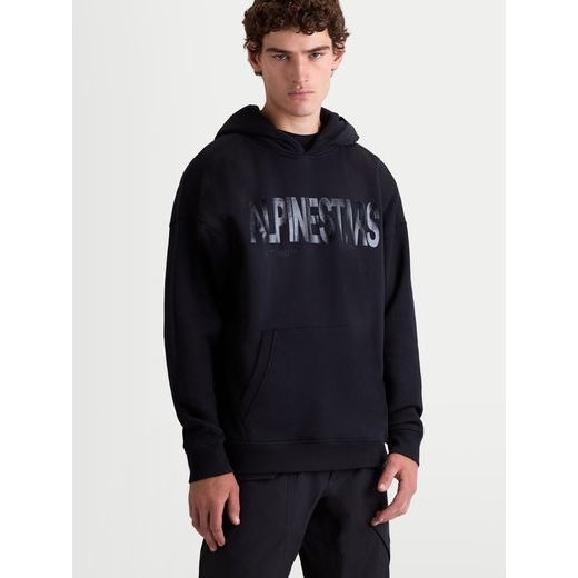 ALPINESTARS SHAW OVERSIZED HOODIE – VOĽNOČASOVÁ MOTO MIKINA (ČIERNA/ČIERNA)
