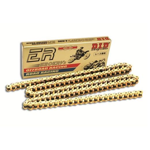 ZÁVODNÝ REŤAZ D.I.D CHAIN 520ERV7 128 L ZLATÁ/ZLATÁ