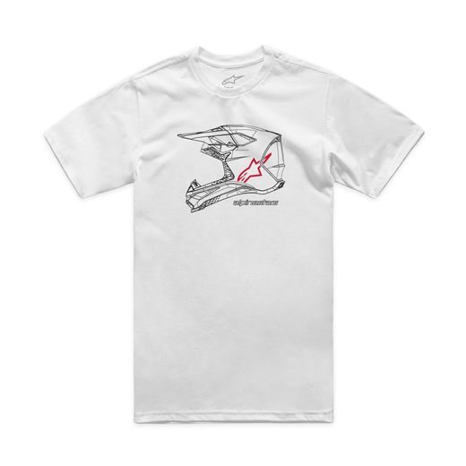 ALPINESTARS MX HELMET CSF – VOĽNOČASOVÉ MOTO TRIČKO (BIELA)