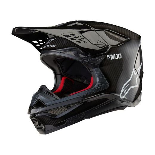 PRILBA SUPERTECH S-M10 SOLID FIM VERZIA, ALPINESTARS (LESKLÝ KARBÓN) 2026