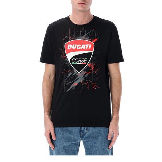 TRIČKO DUCATI CORSE (ČIERNA, ČERVENÁ)